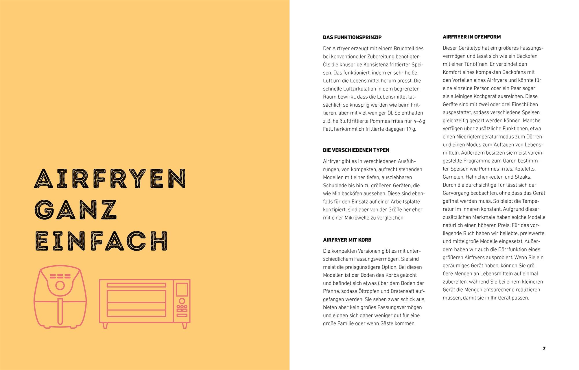 Beispielinhalt (Bild) Das ultimative Airfryer Kochbuch
