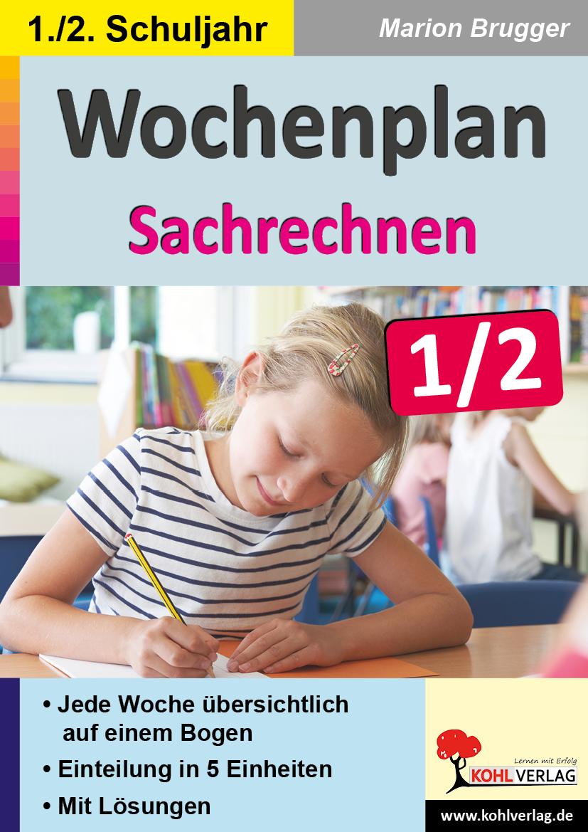 Vorderes Coverbild Wochenplan Sachrechnen / Klasse 1-2