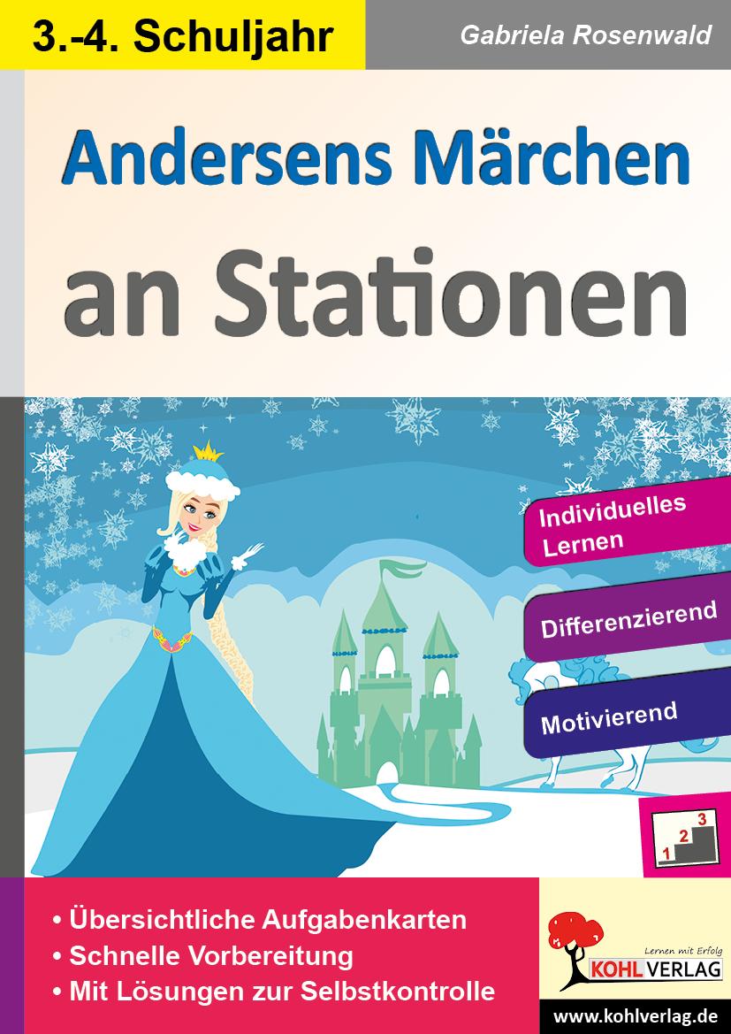 Vorderes Coverbild Andersens Märchen an Stationen / Klasse 3-4