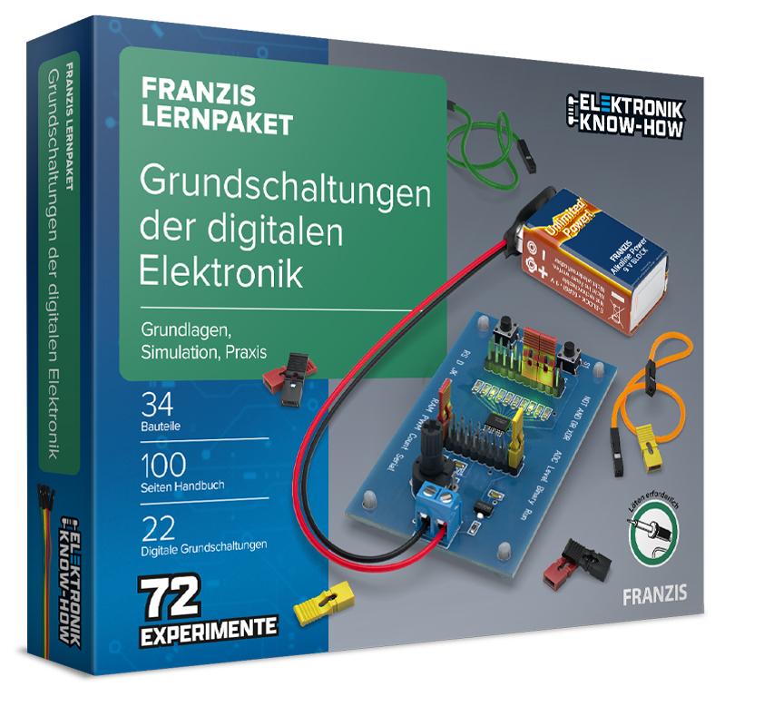 Vorderes Coverbild FRANZIS 67204 - FRANZIS Lernpaket: Grundschaltungen der digitalen Elektronik