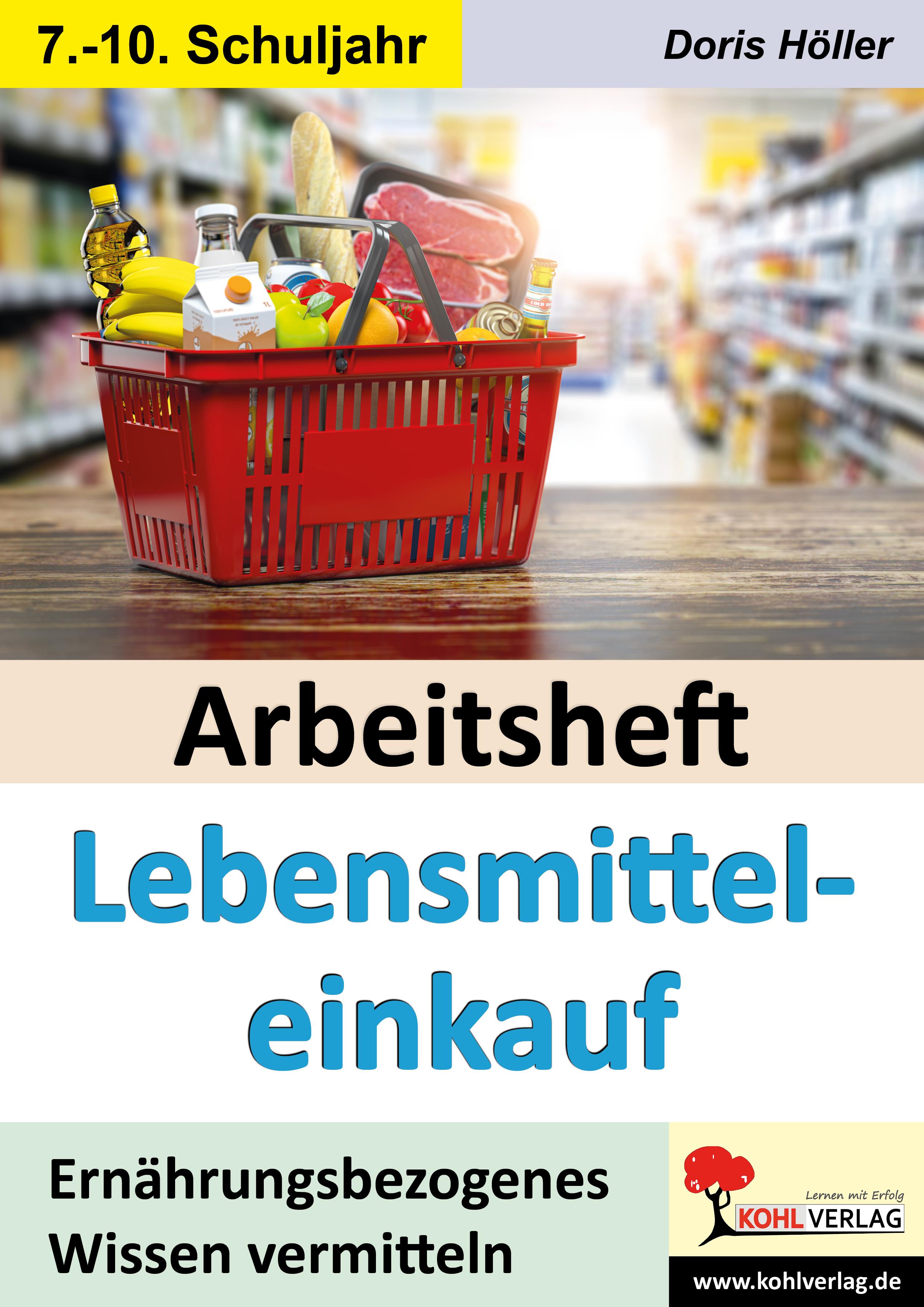 Vorderes Coverbild Arbeitsheft Lebensmitteleinkauf