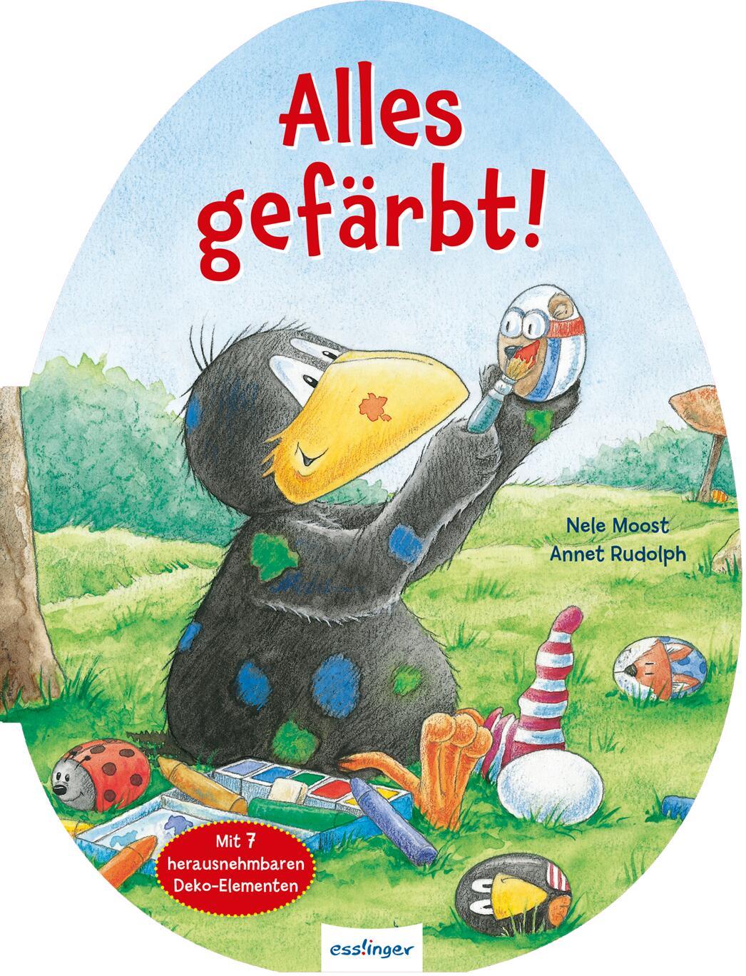 Vorderes Coverbild Der kleine Rabe Socke: Alles gefärbt! Konturgestanzt
