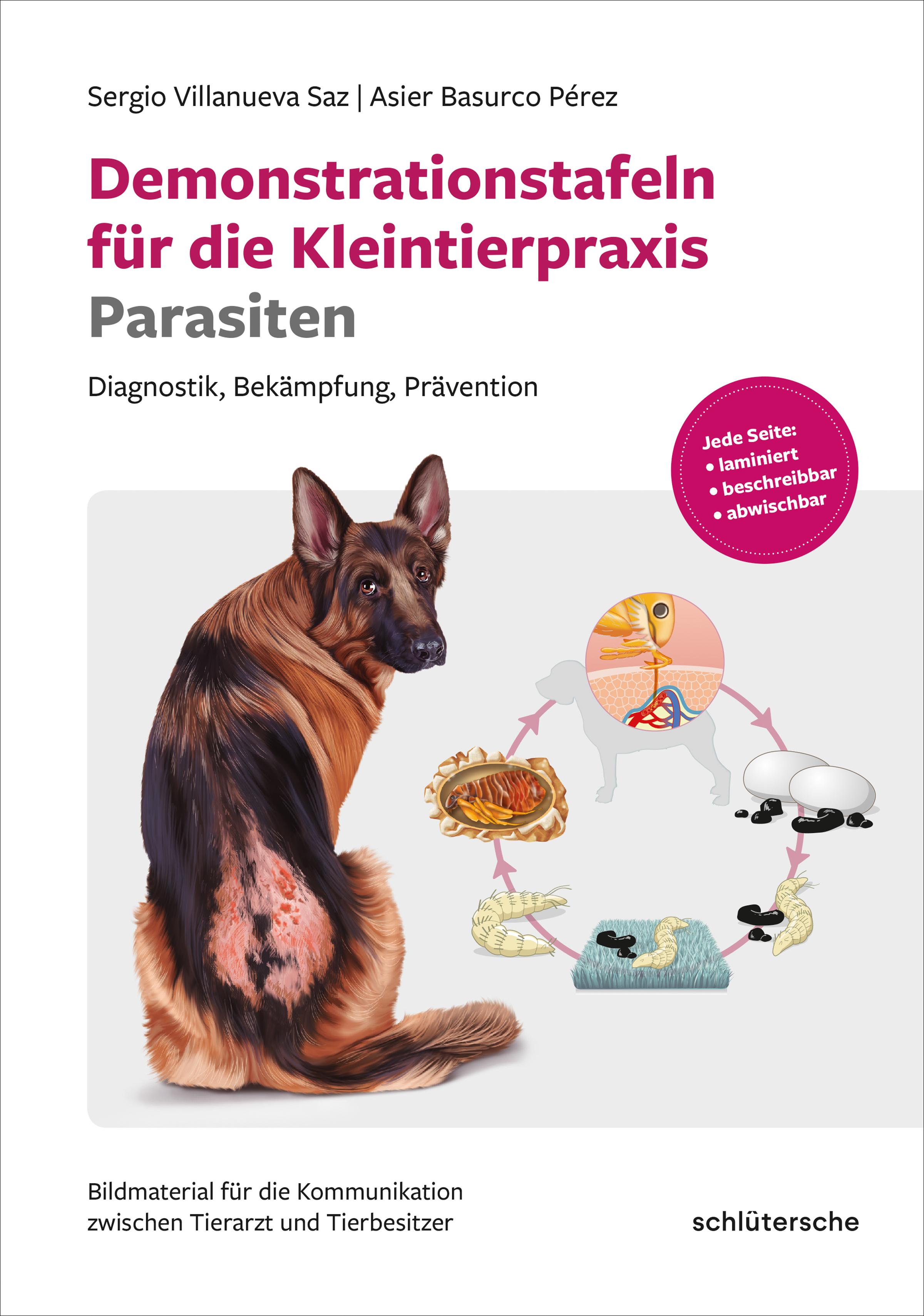 Vorderes Coverbild Demonstrationstafeln für die Kleintierpraxis Parasiten