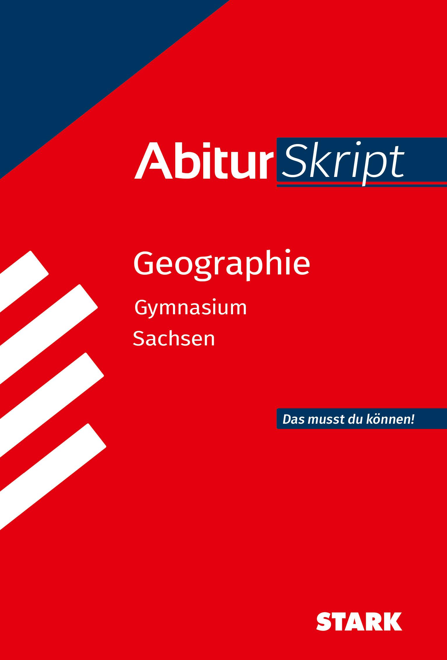 Vorderes Coverbild STARK Geographie - AbiturSkript Sachsen