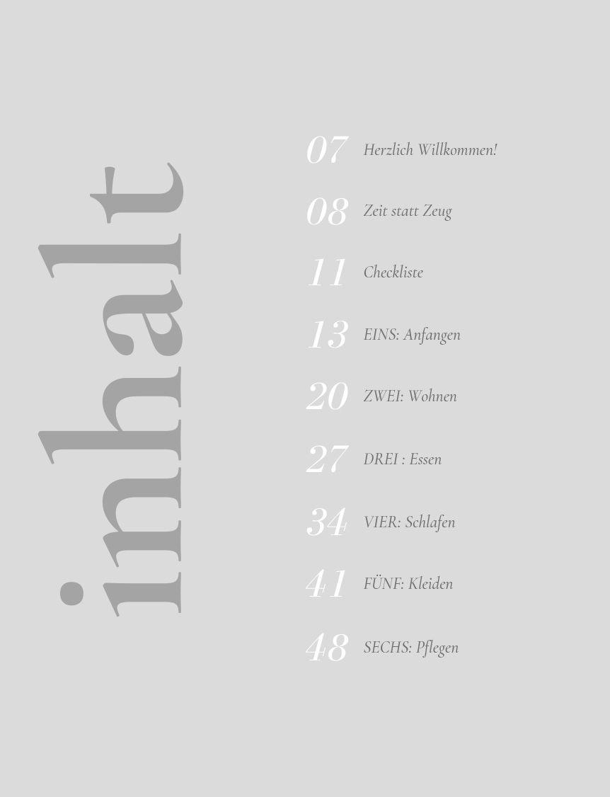 Beispielinhalt (Bild) Zeit statt Zeug: Die Aufräum-Challenge.