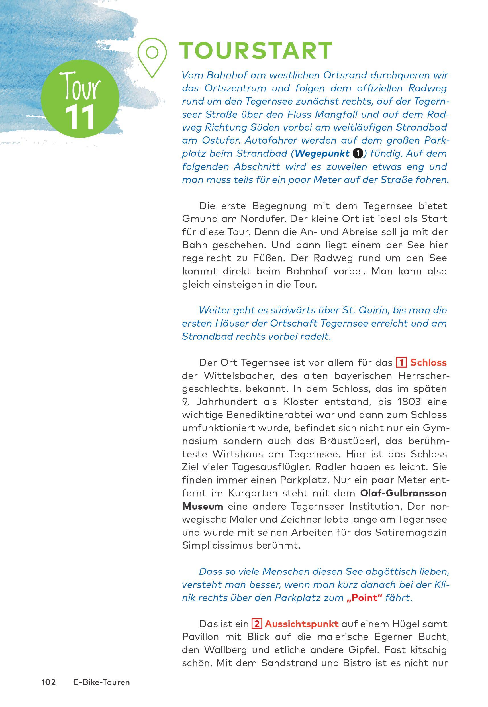 Beispielinhalt (Bild) Die 28 schönsten E-Bike Touren in Oberbayern