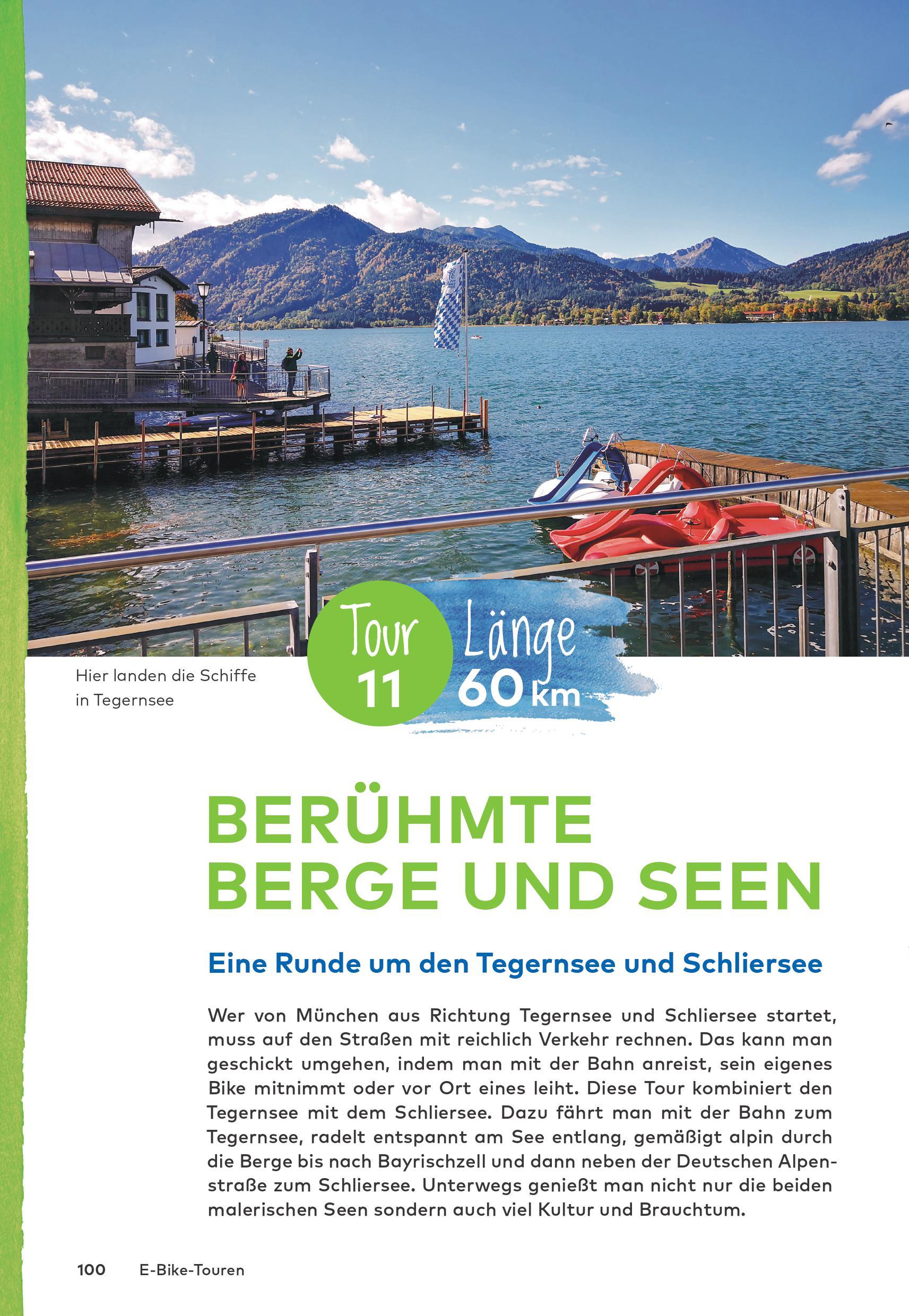 Beispielinhalt (Bild) Die 28 schönsten E-Bike Touren in Oberbayern