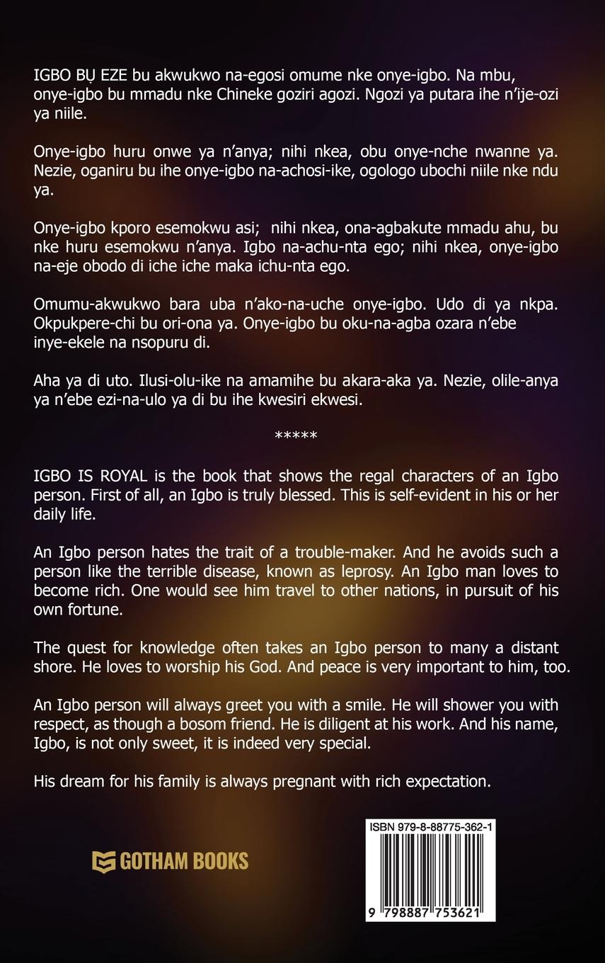 Rückseitencover IGBO B¿ EZE.