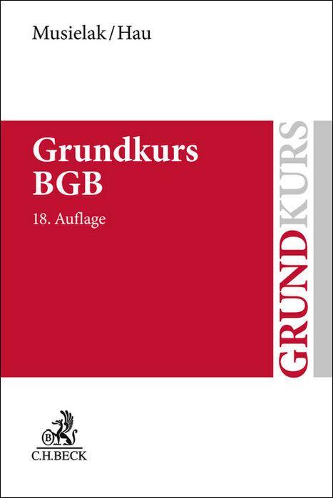Vorderes Coverbild Grundkurs BGB
