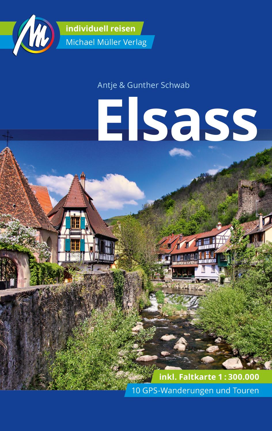 Vorderes Coverbild Elsass Reiseführer Michael Müller Verlag