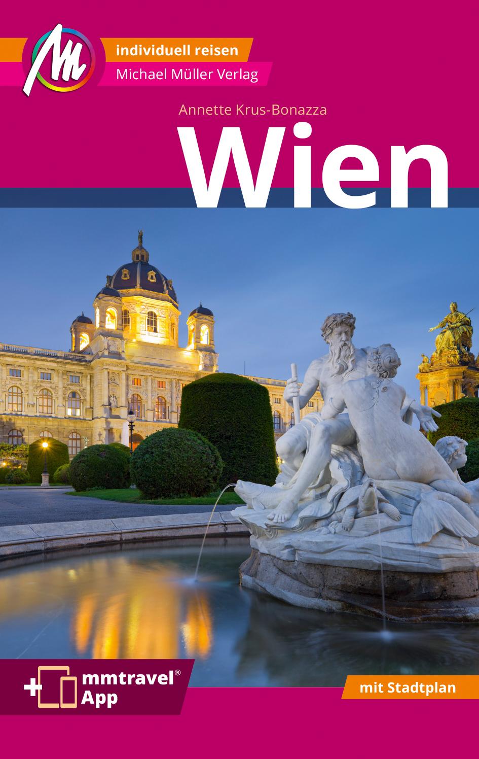 Vorderes Coverbild MICHAEL MÜLLER REISEFÜHRER Wien MM-City