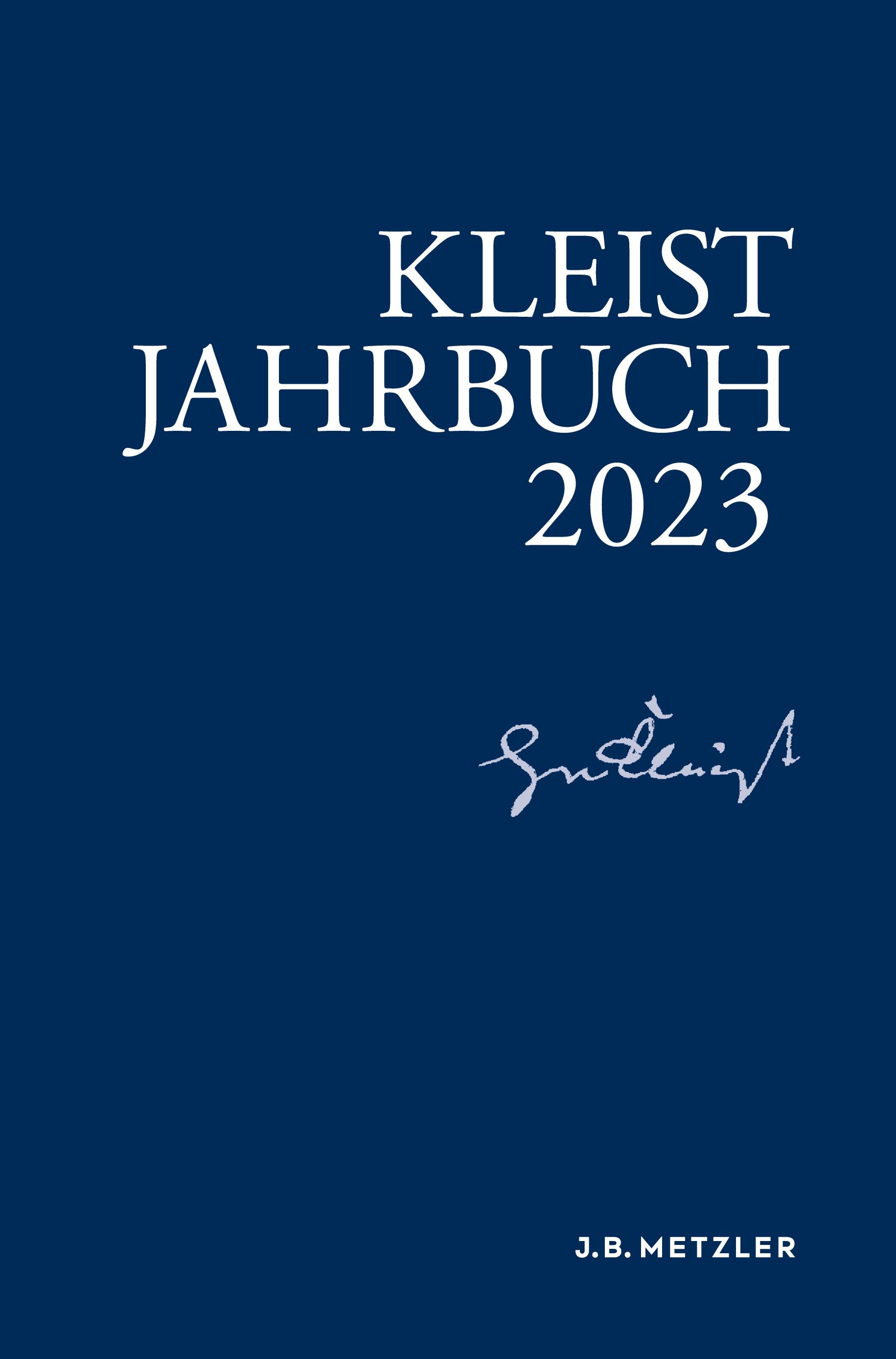 Vorderes Coverbild Kleist-Jahrbuch 2023