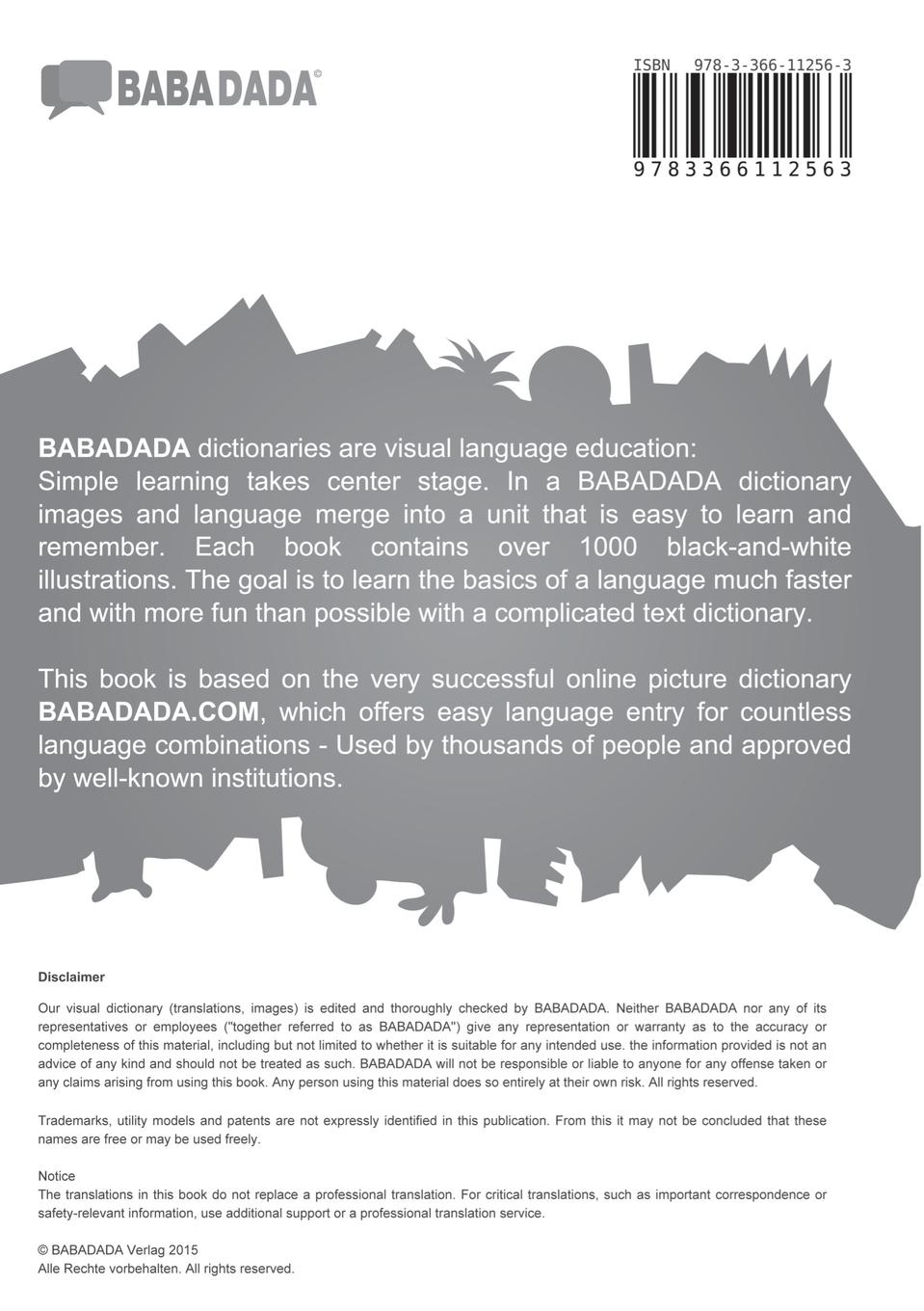 Rückseitencover español - Qhichwa, diccionario visual, BW