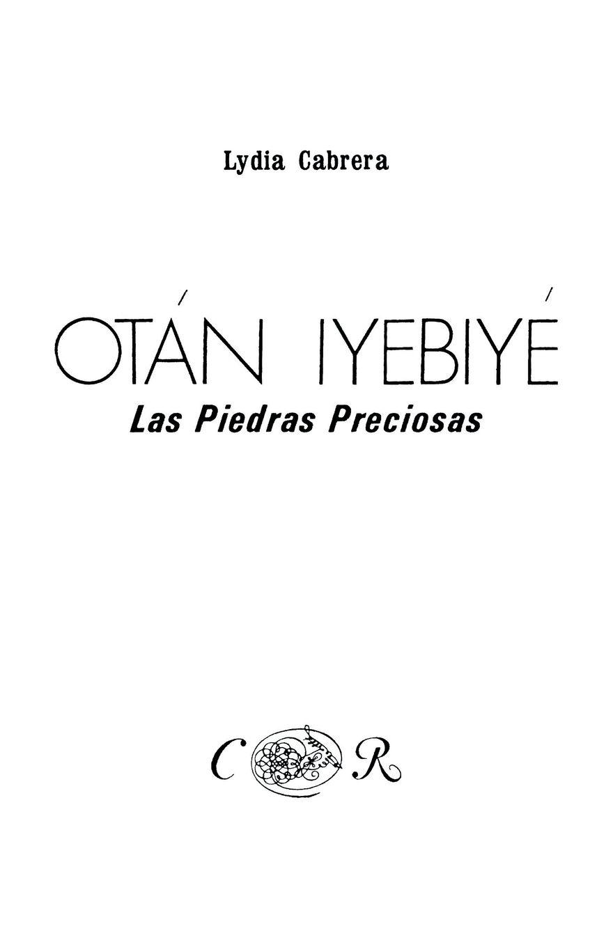 Vorderes Coverbild OTÁN IYEBIYÉ. LAS PIEDRAS PRECIOSAS,