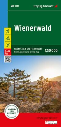 Vorderes Coverbild Wienerwald, Wander-, Rad- und Freizeitkarte 1:50.000, freytag & berndt, WK 011