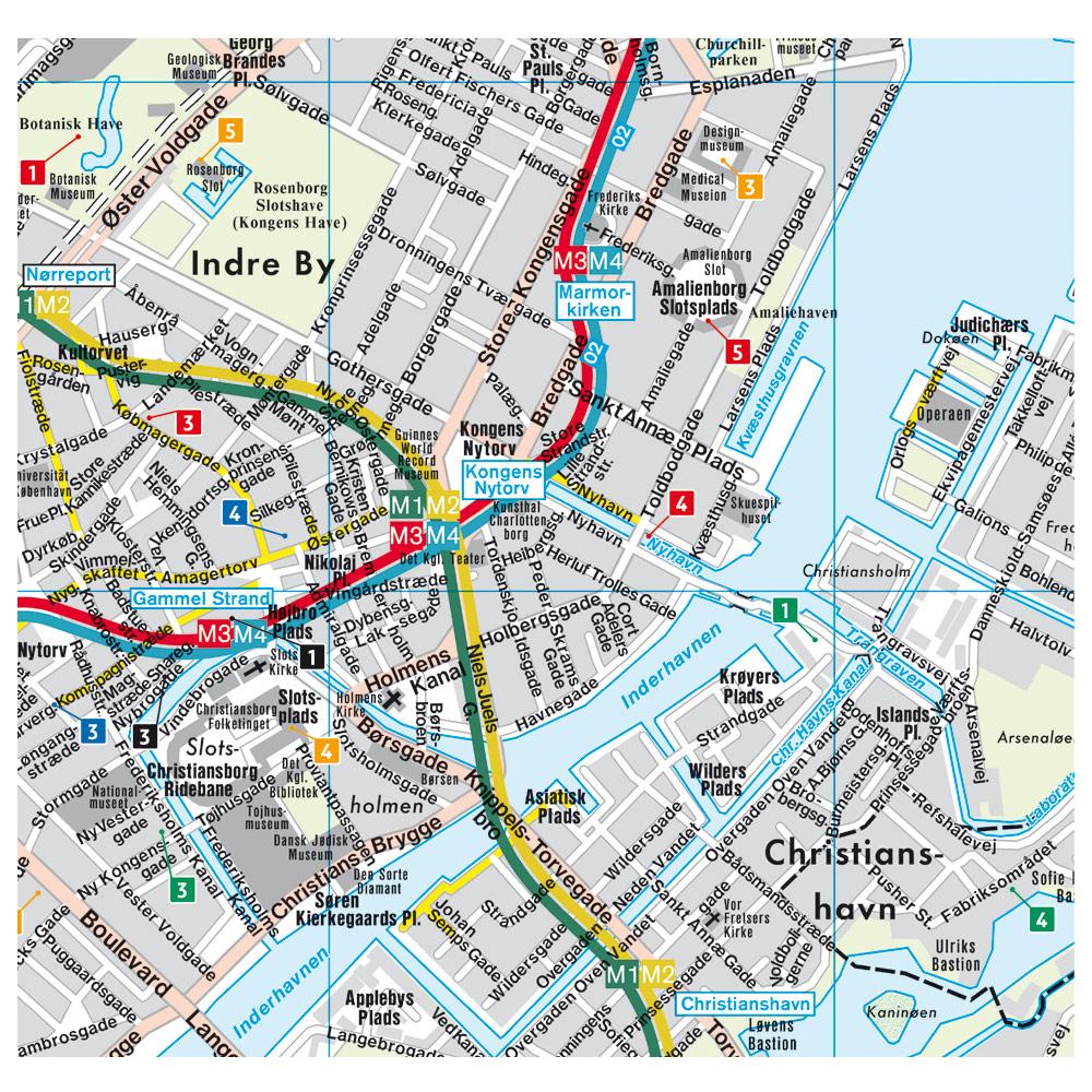 Beispielinhalt (Bild) Kopenhagen, Stadtplan 1:10.000, freytag & berndt