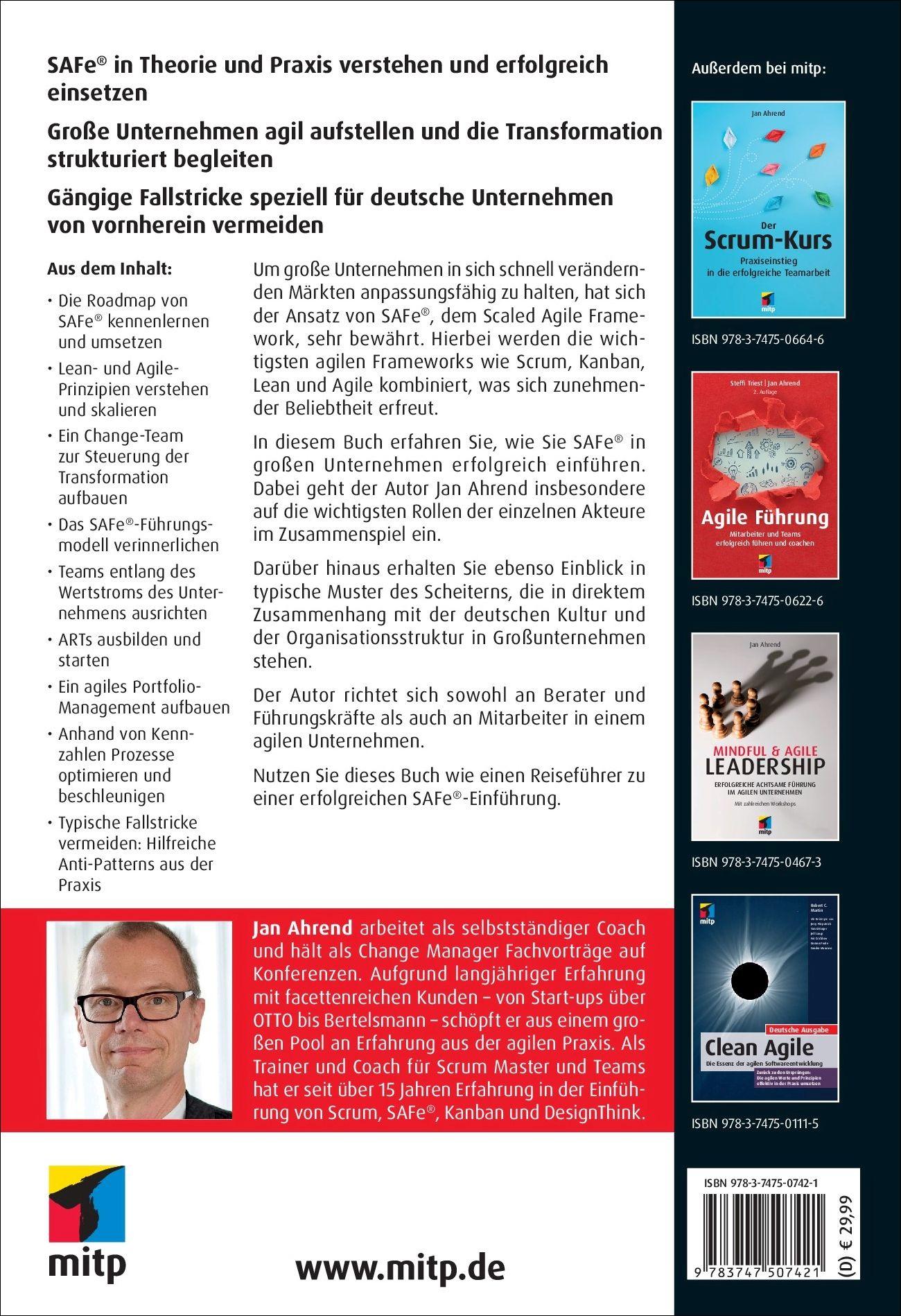 Rückseitencover SAFe® 6.0 im Unternehmen implementieren