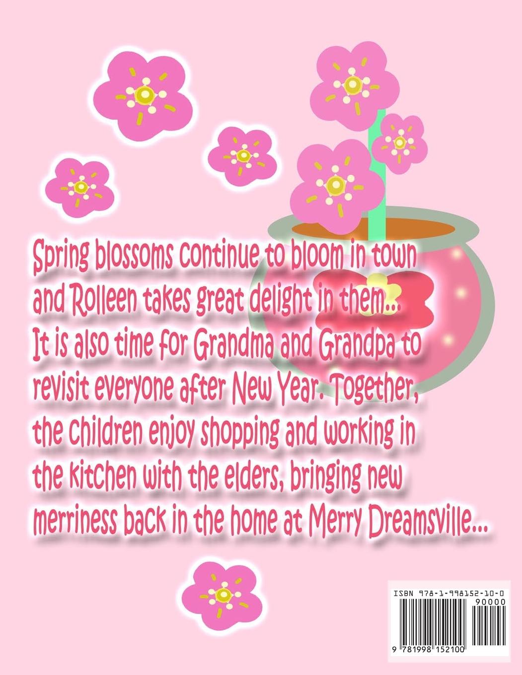 Rückseitencover Rolleen Rabbit's Springtime Plum Blossoms Delight with Mommy and Friends