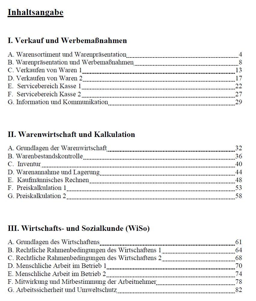 Beispielinhalt (Bild) Top Prüfung Verkäuferin / Verkäufer - 300 Testfragen für die Abschlussprüfung