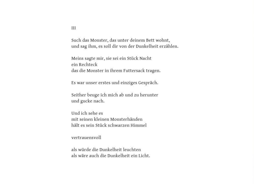 Beispielinhalt (Bild) Als du Wolke warst