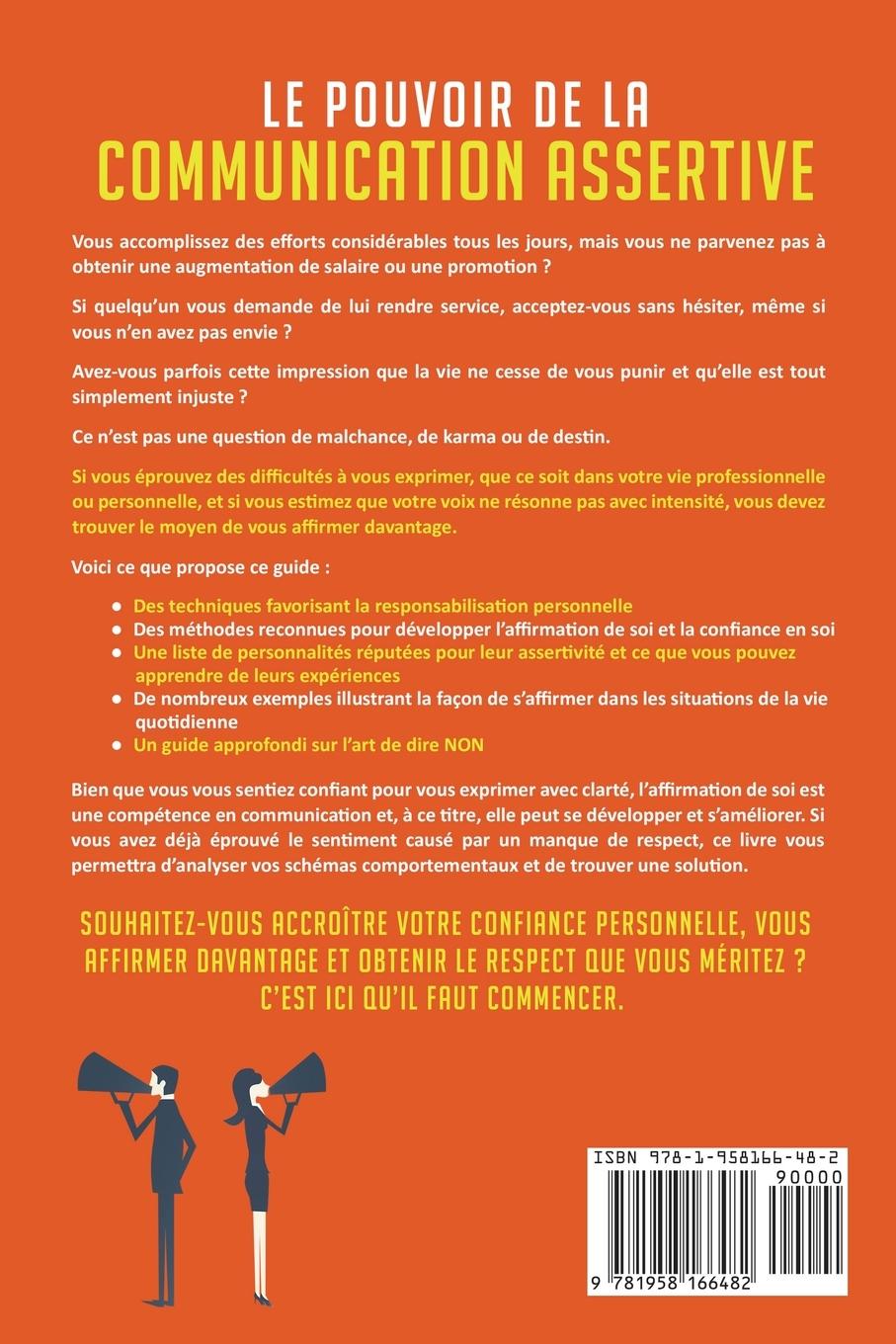 Rückseitencover Le pouvoir de la communication assertive