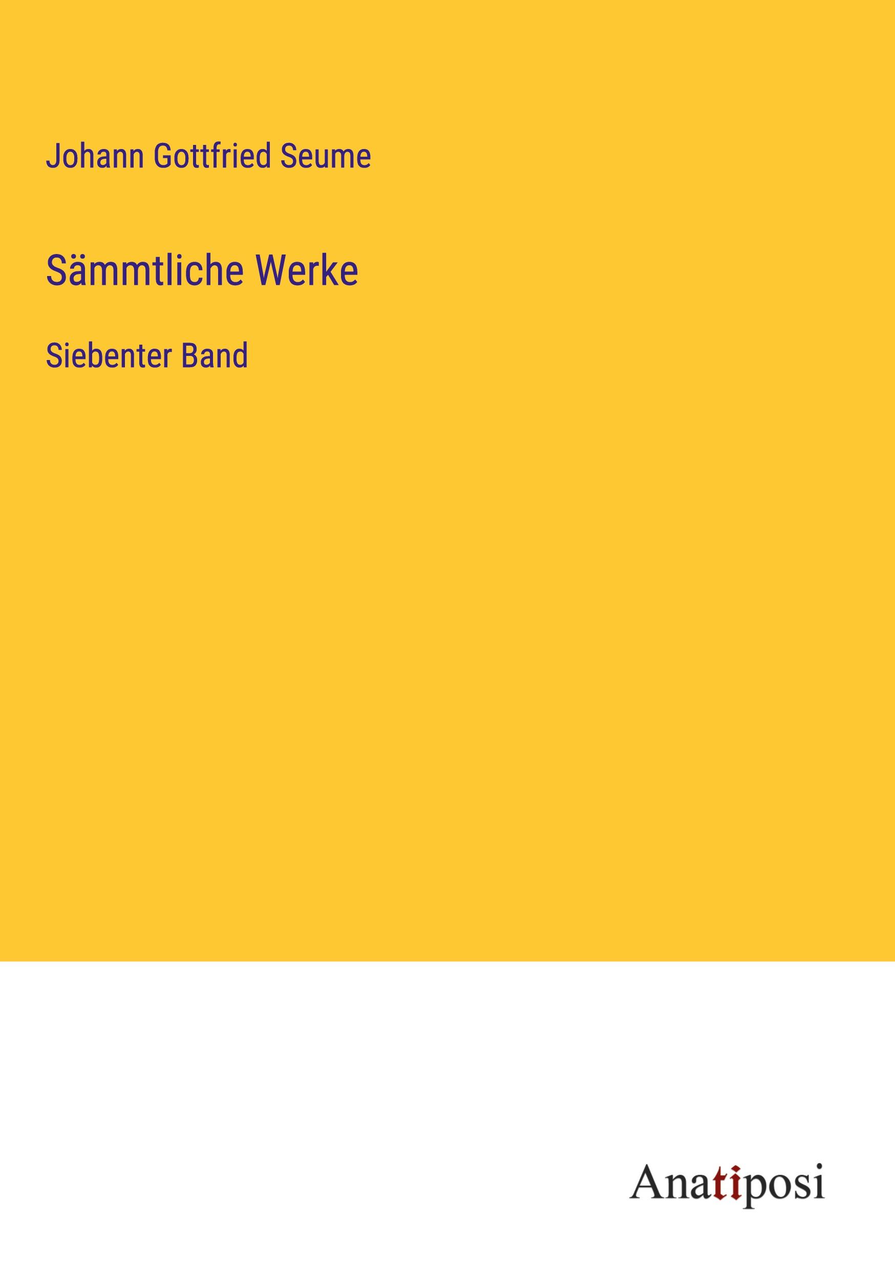 Vorderes Coverbild Sämmtliche Werke