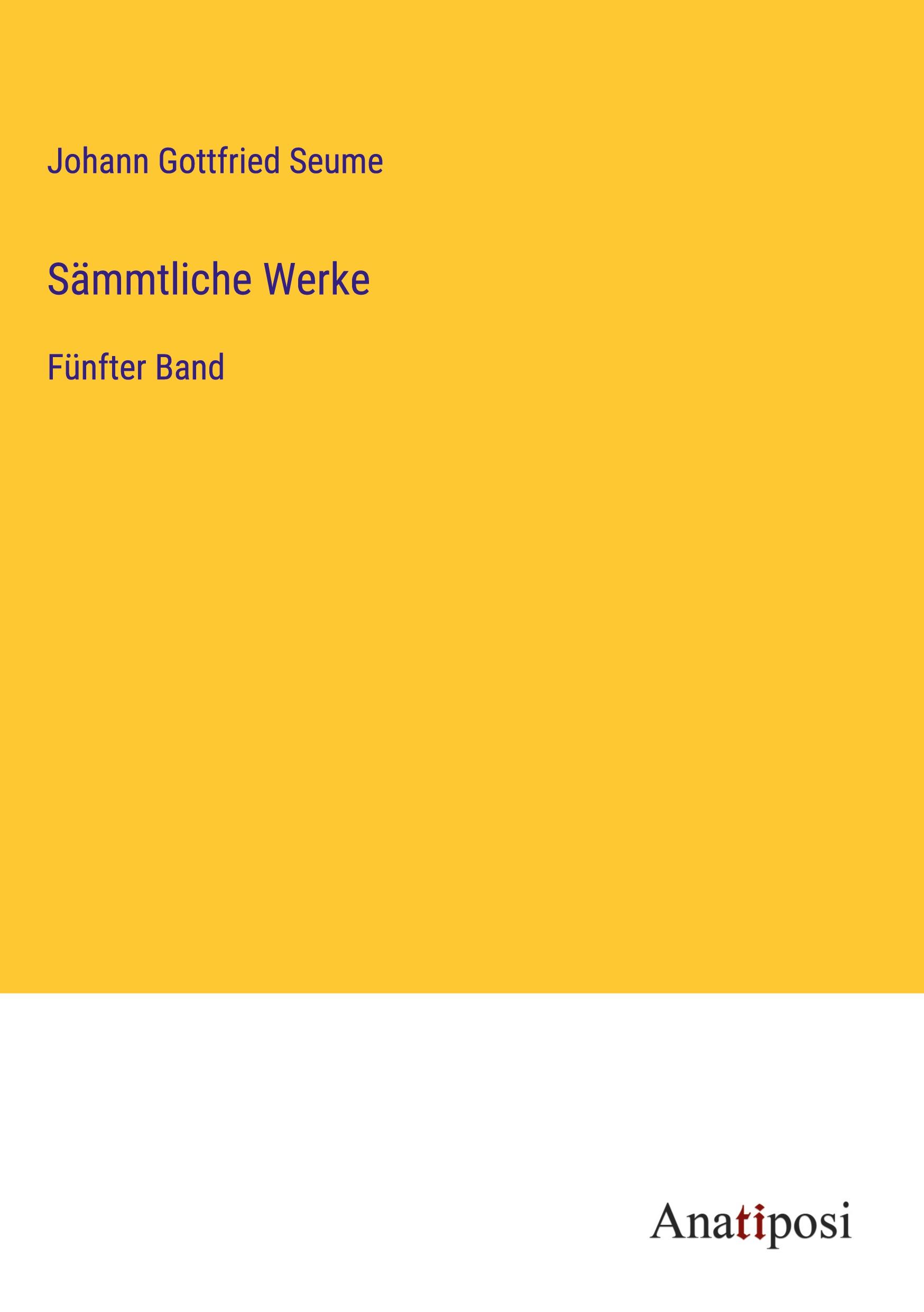 Vorderes Coverbild Sämmtliche Werke