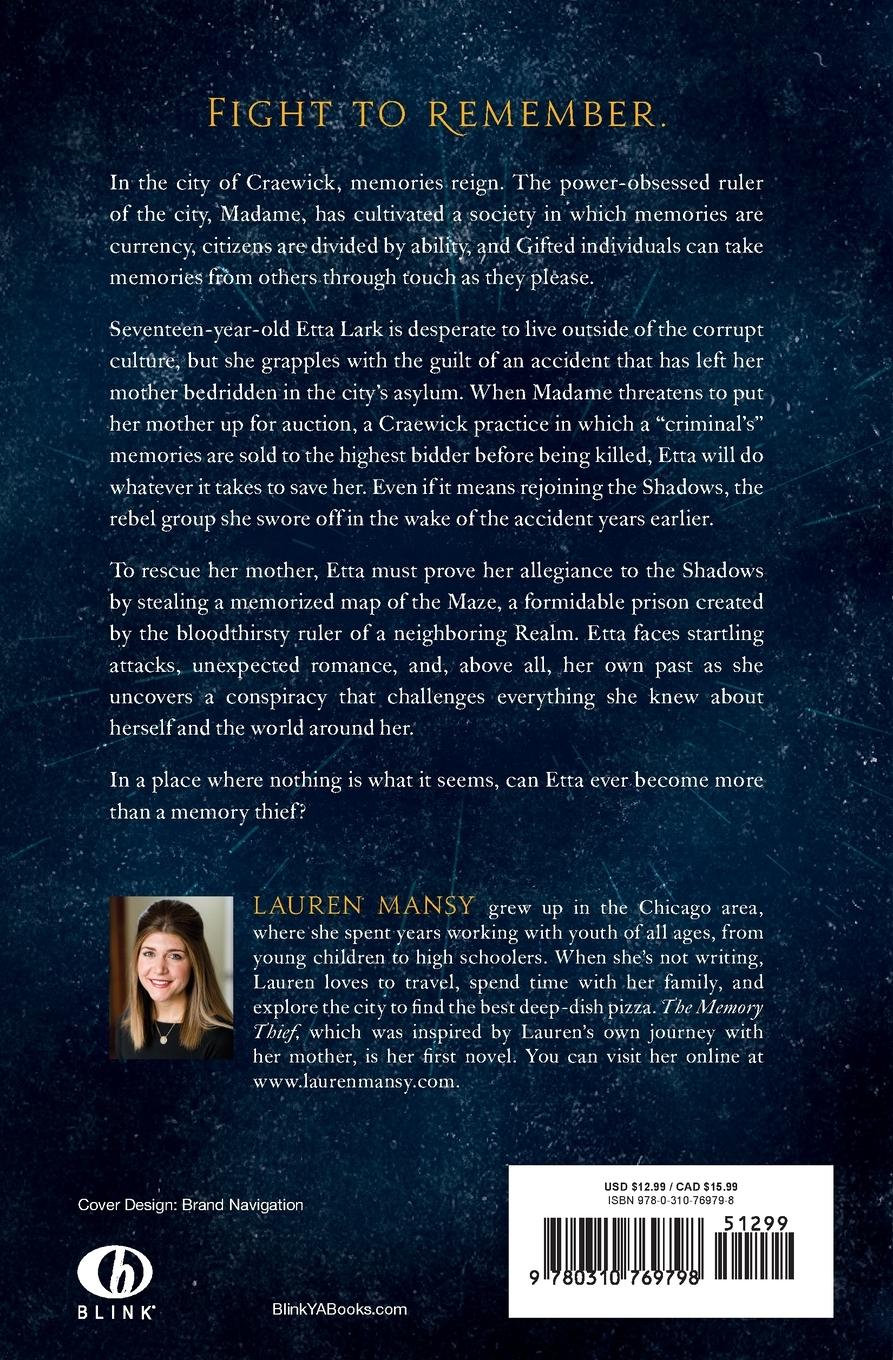 Rückseitencover The Memory Thief