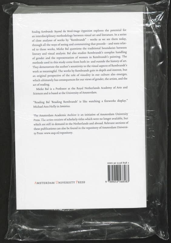 Rückseitencover Reading Rembrandt