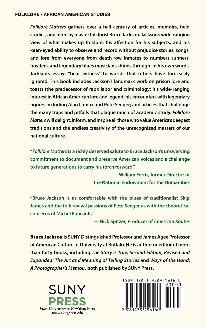 Rückseitencover Folklore Matters