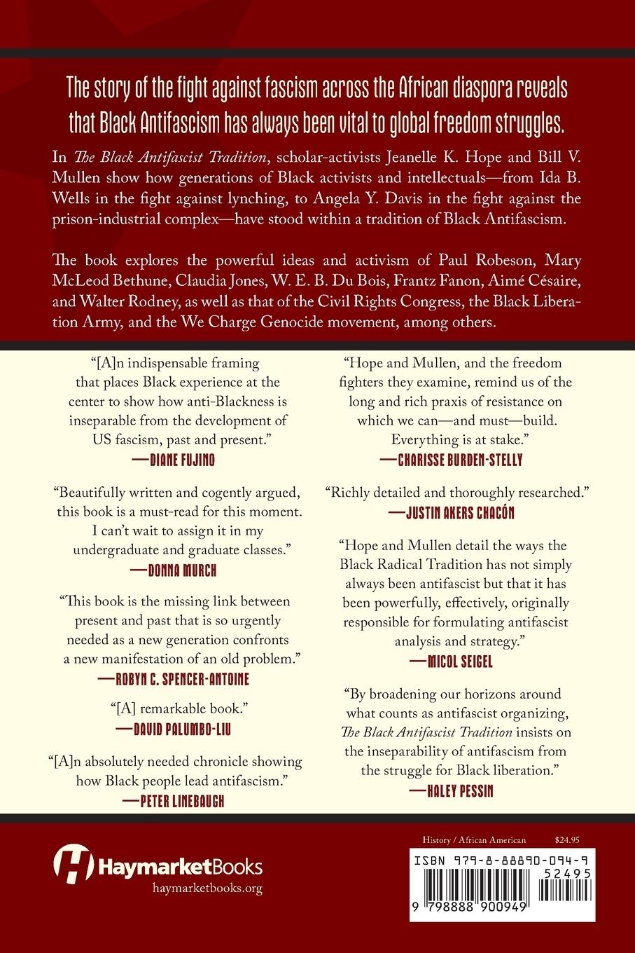 Rückseitencover The Black Antifascist Tradition