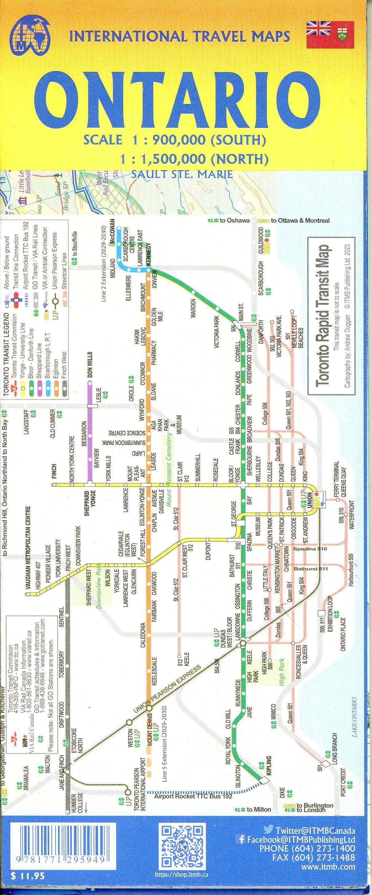 Beispielinhalt (Bild) Ontario 1:900000