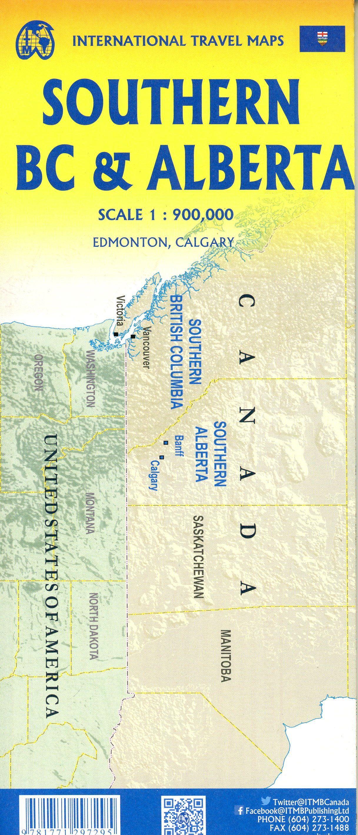 Beispielinhalt (Bild) Southern BC/Alberta 1:900000