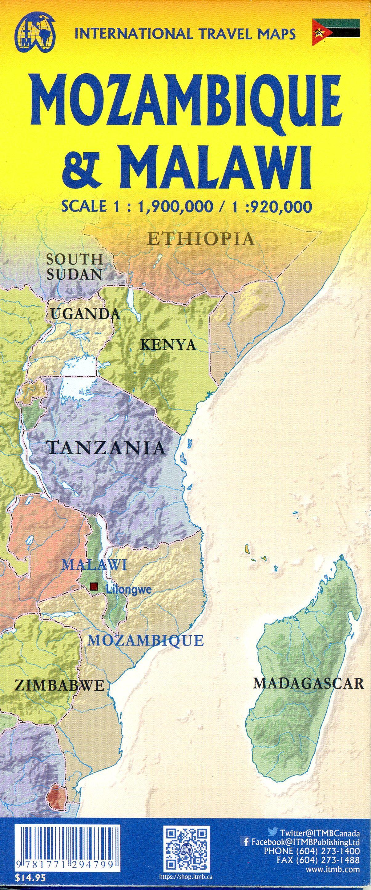 Beispielinhalt (Bild) Malawi/Mozambique 1:920000