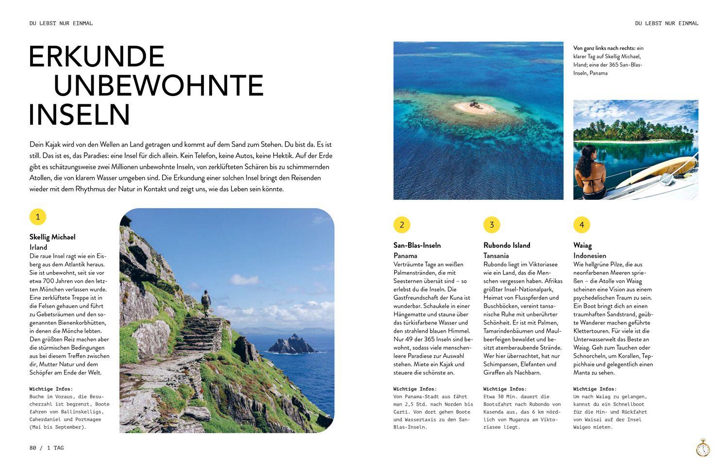 Beispielinhalt (Bild) LONELY PLANET Bildband Du lebst nur einmal