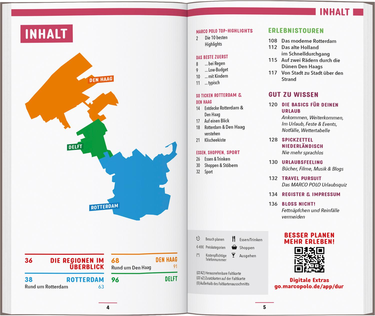 Beispielinhalt (Bild) MARCO POLO Reiseführer Rotterdam & Den Haag, Delft