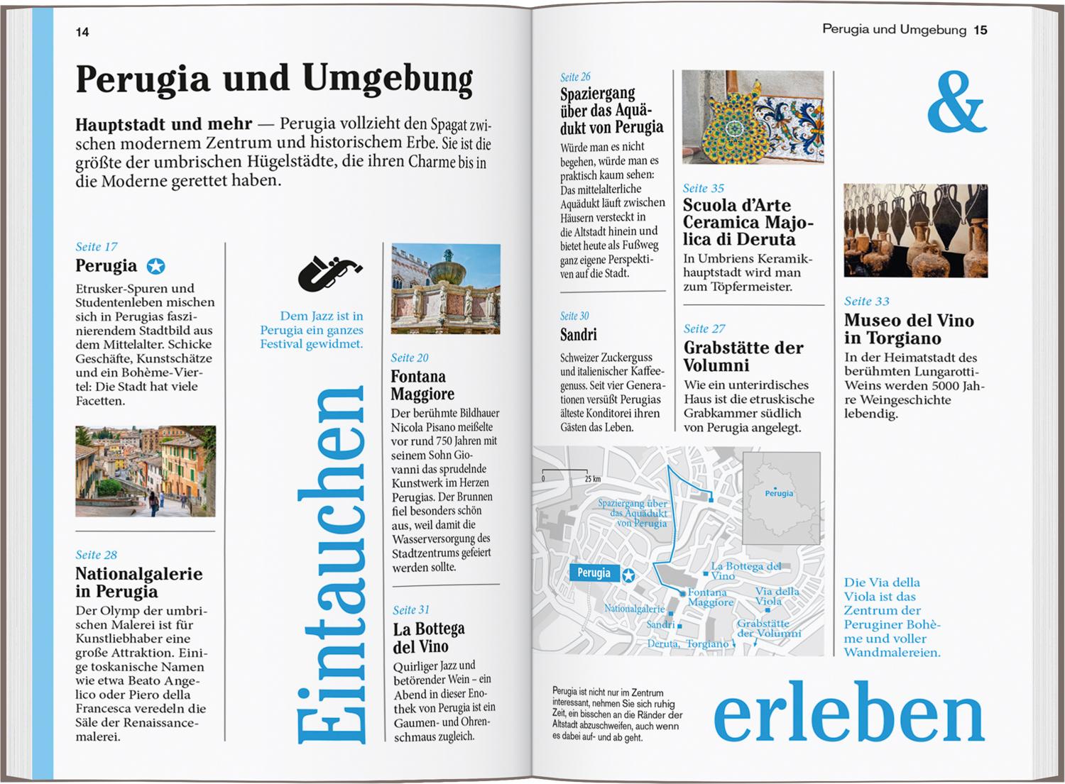 Beispielinhalt (Bild) DUMONT Reise-Taschenbuch Reiseführer Umbrien