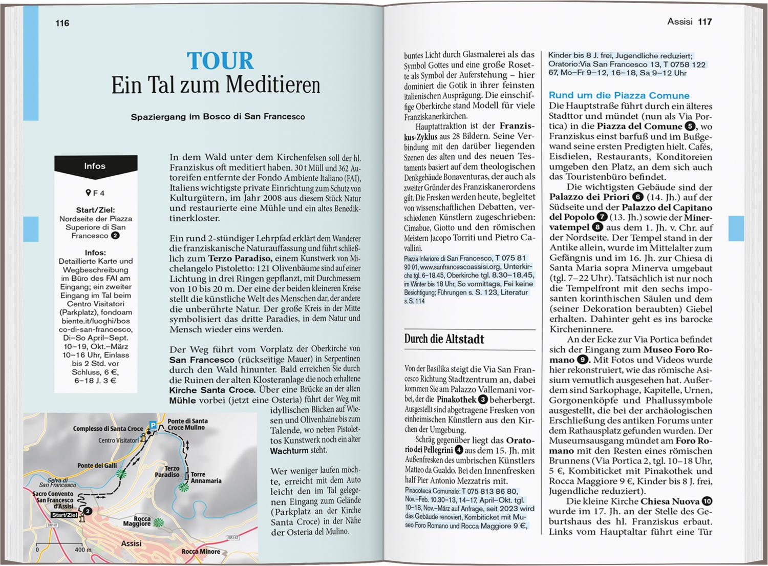 Beispielinhalt (Bild) DUMONT Reise-Taschenbuch Reiseführer Umbrien