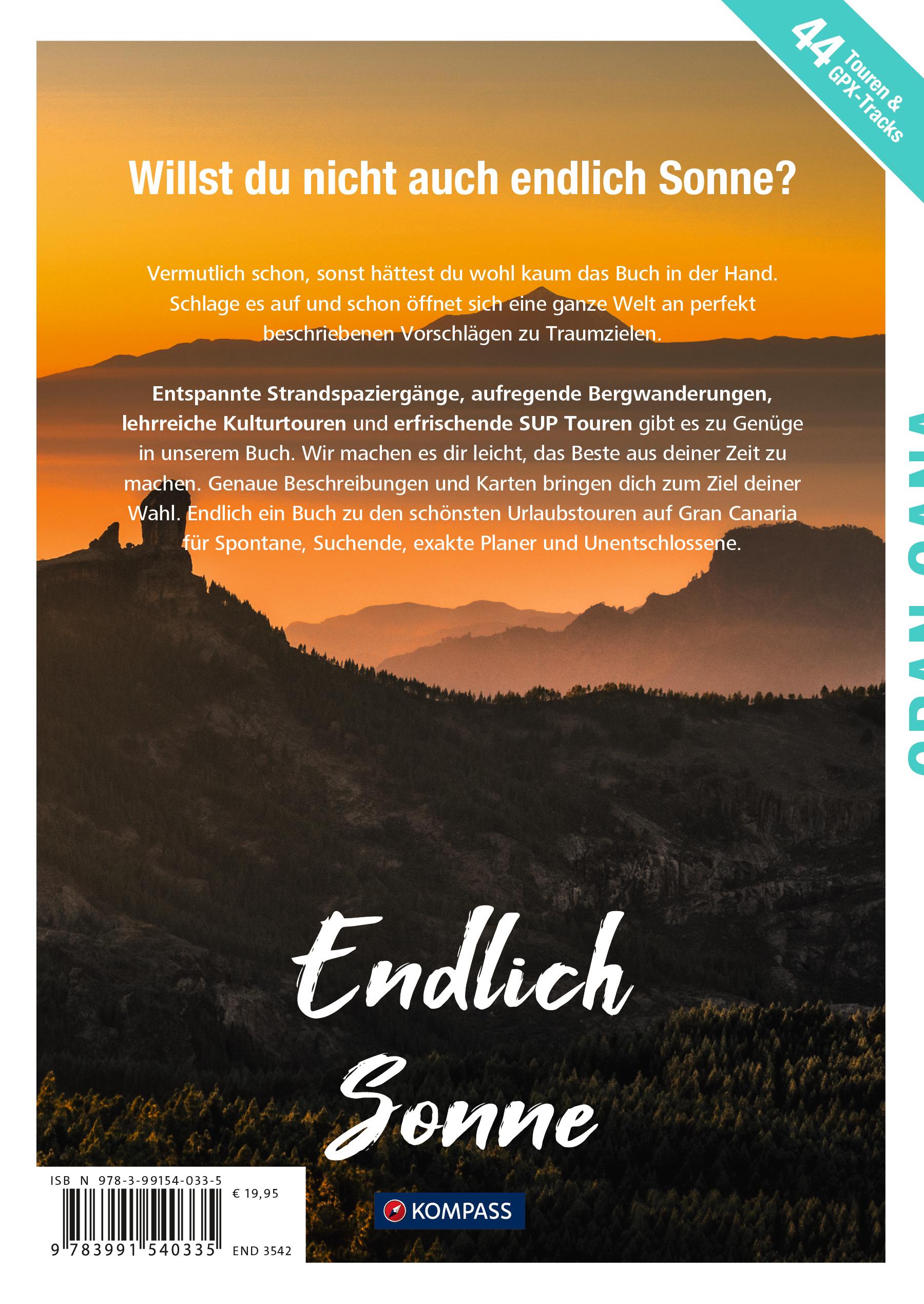 Rückseitencover KOMPASS Endlich Sonne - Gran Canaria