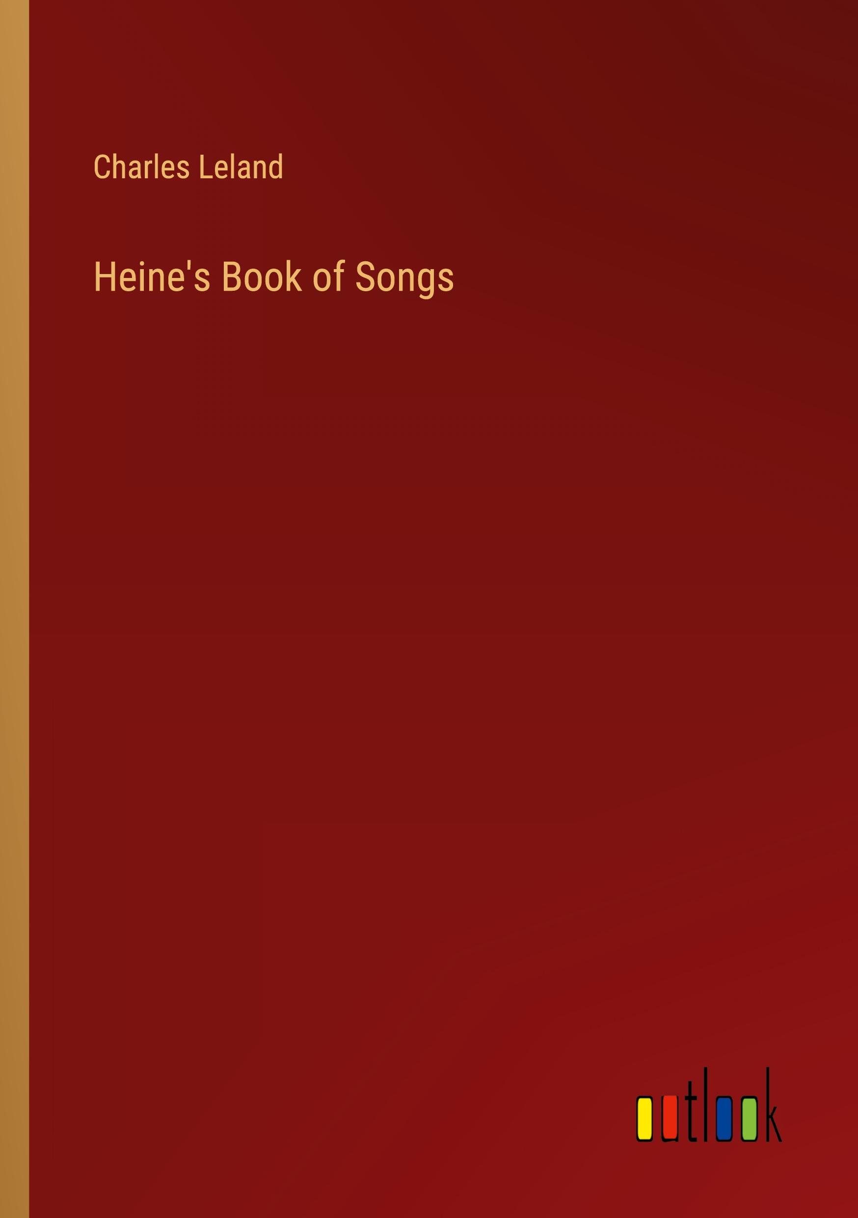 Vorderes Coverbild Heine's Book of Songs