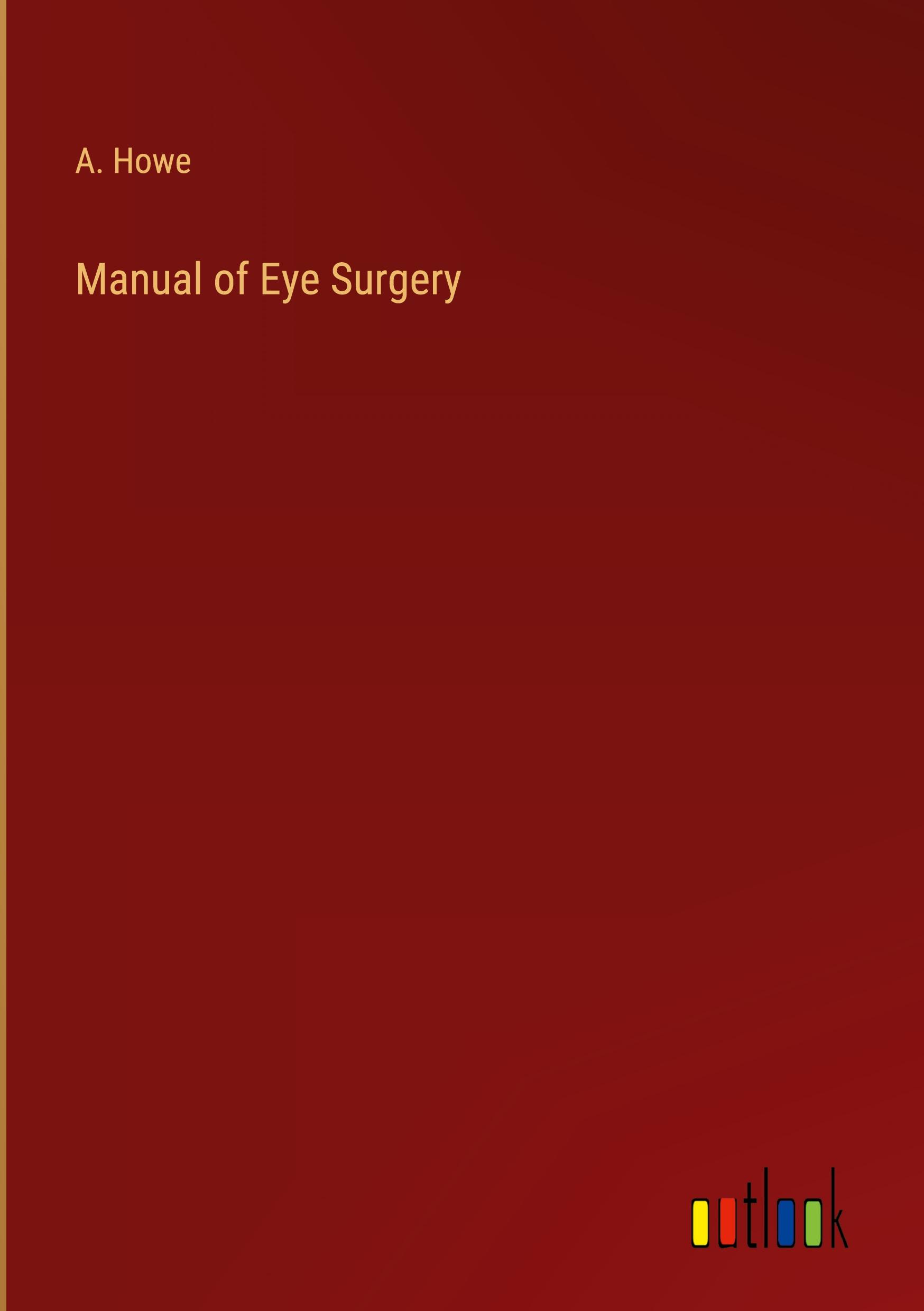 Vorderes Coverbild Manual of Eye Surgery