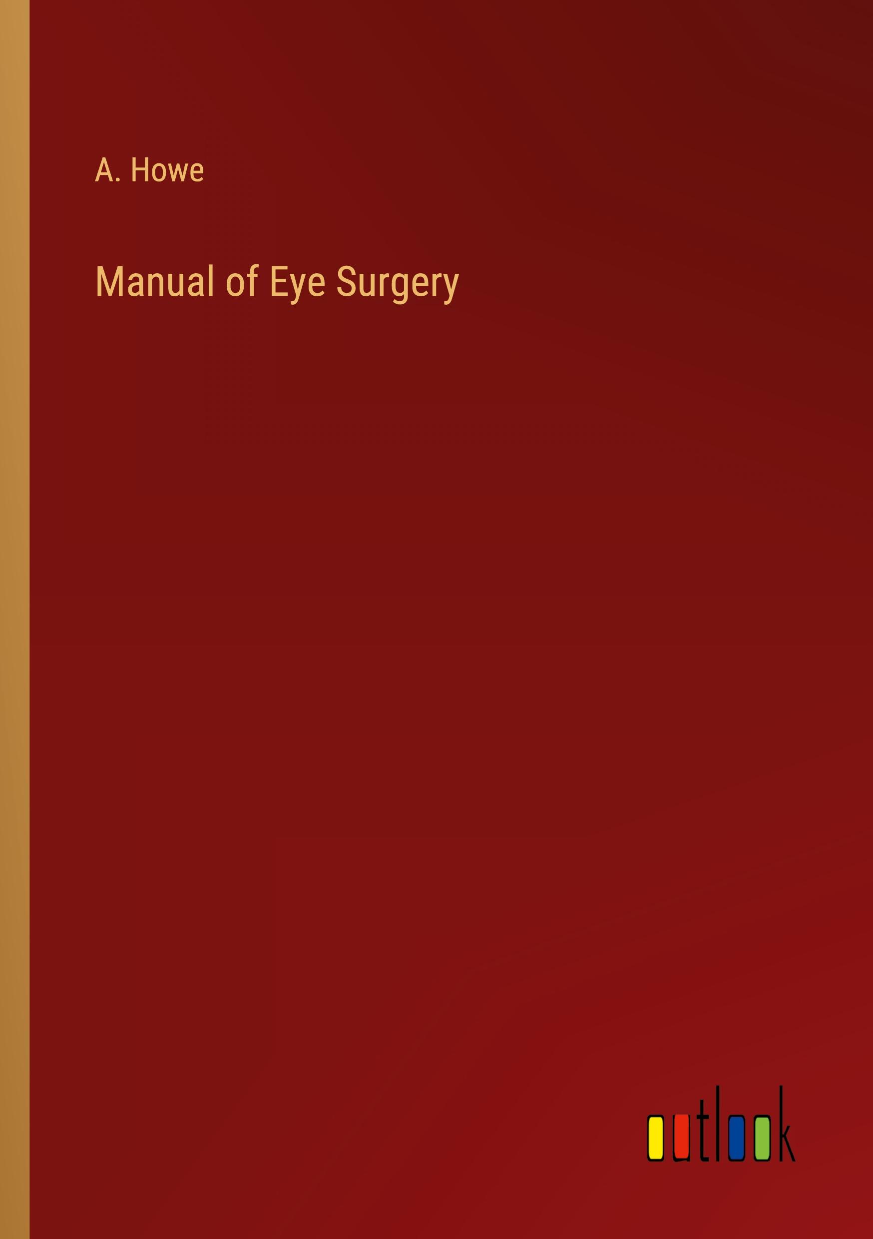 Vorderes Coverbild Manual of Eye Surgery