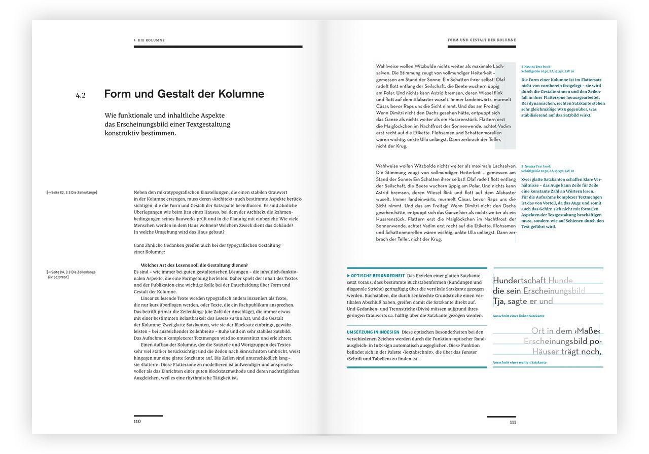 Beispielinhalt (Bild) Die typografische Komposition
