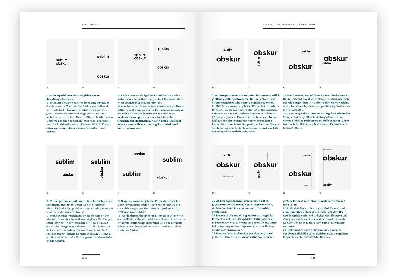 Beispielinhalt (Bild) Die typografische Komposition