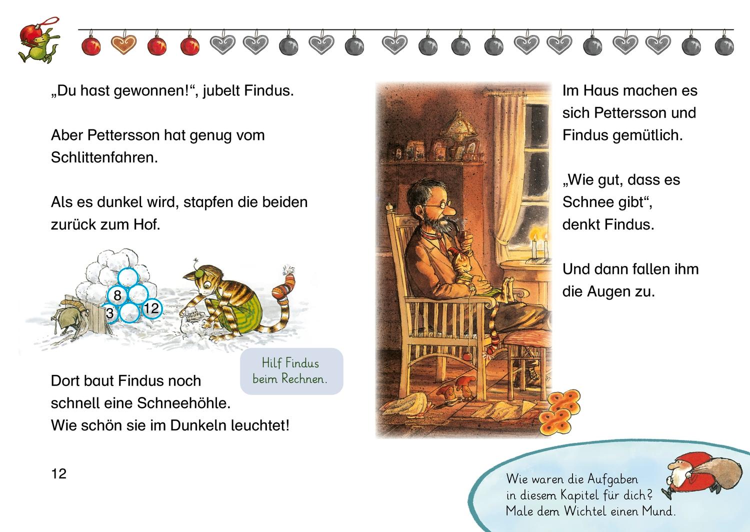 Beispielinhalt (Bild) Pettersson und Findus. Findus feiert Weihnachten