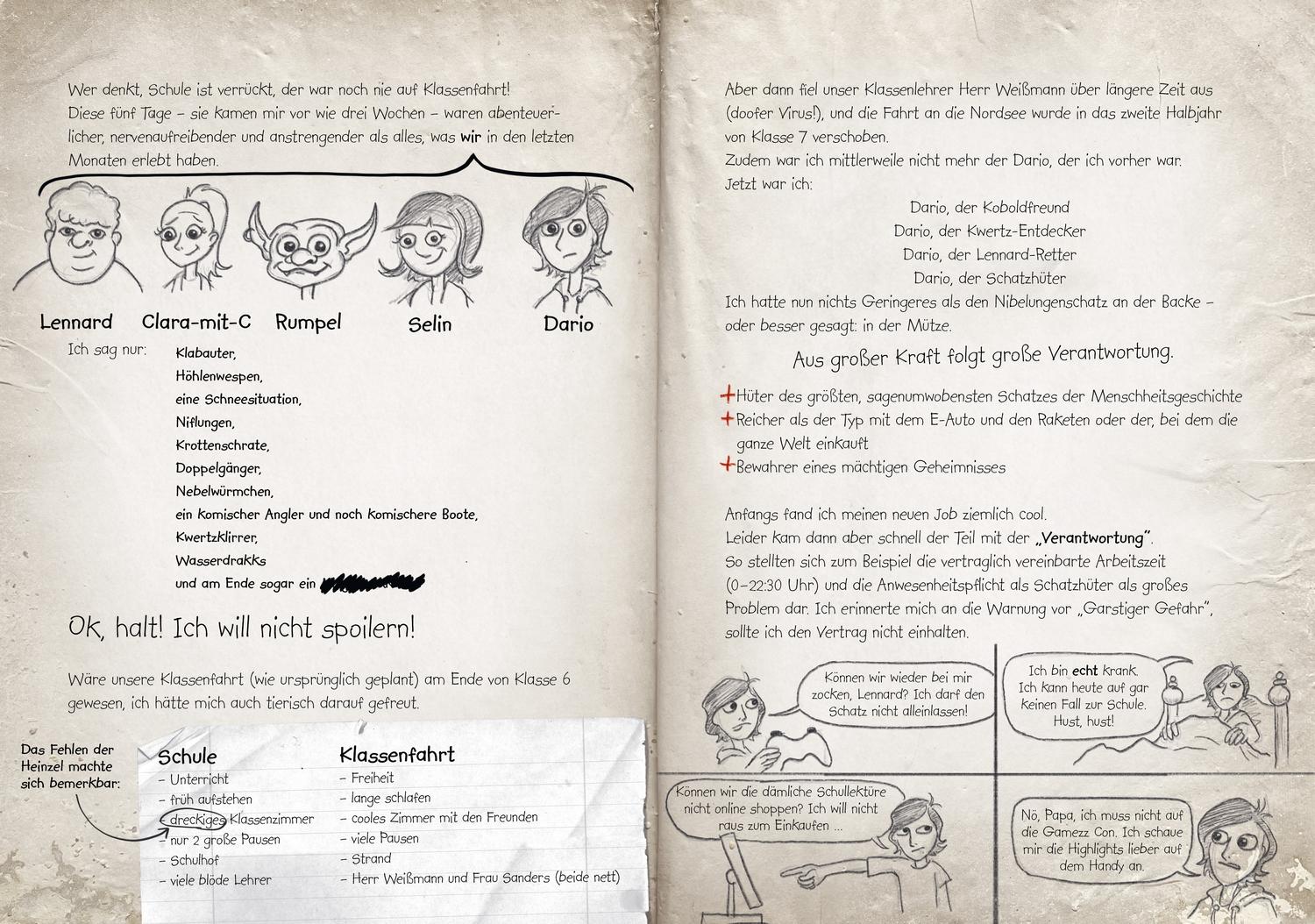 Beispielinhalt (Bild) KoboldKroniken 3. Klassenfahrt mit Klabauter