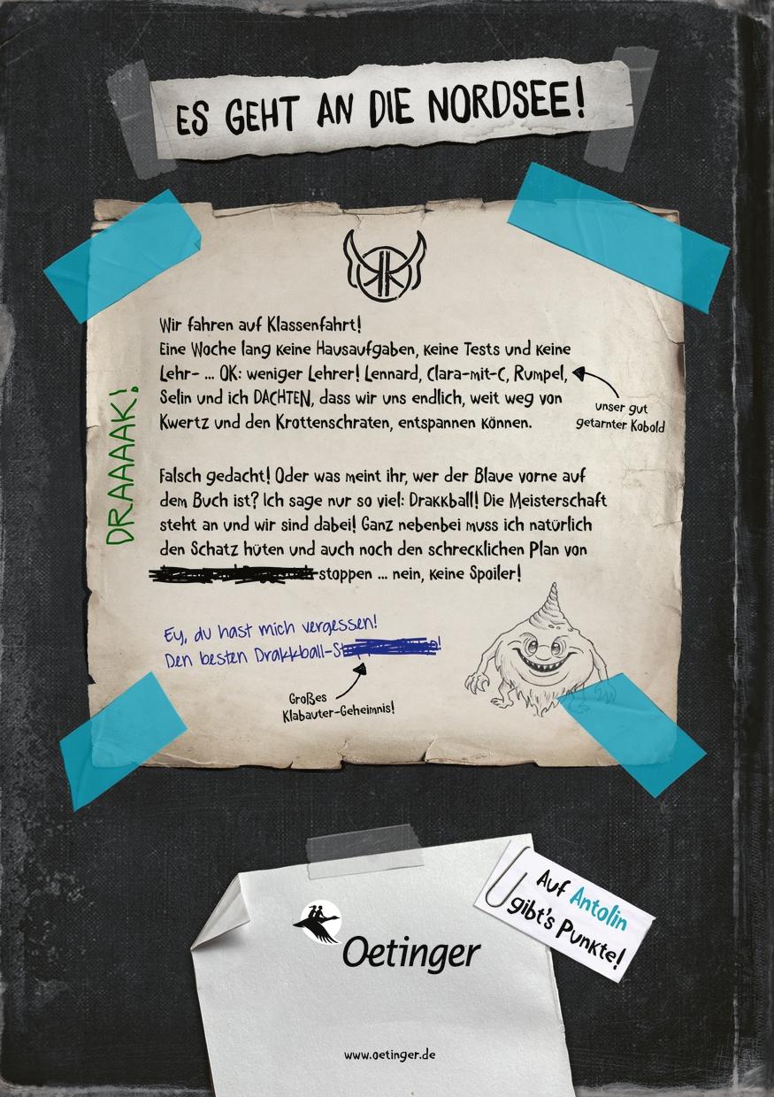 Rückseitencover KoboldKroniken 3. Klassenfahrt mit Klabauter