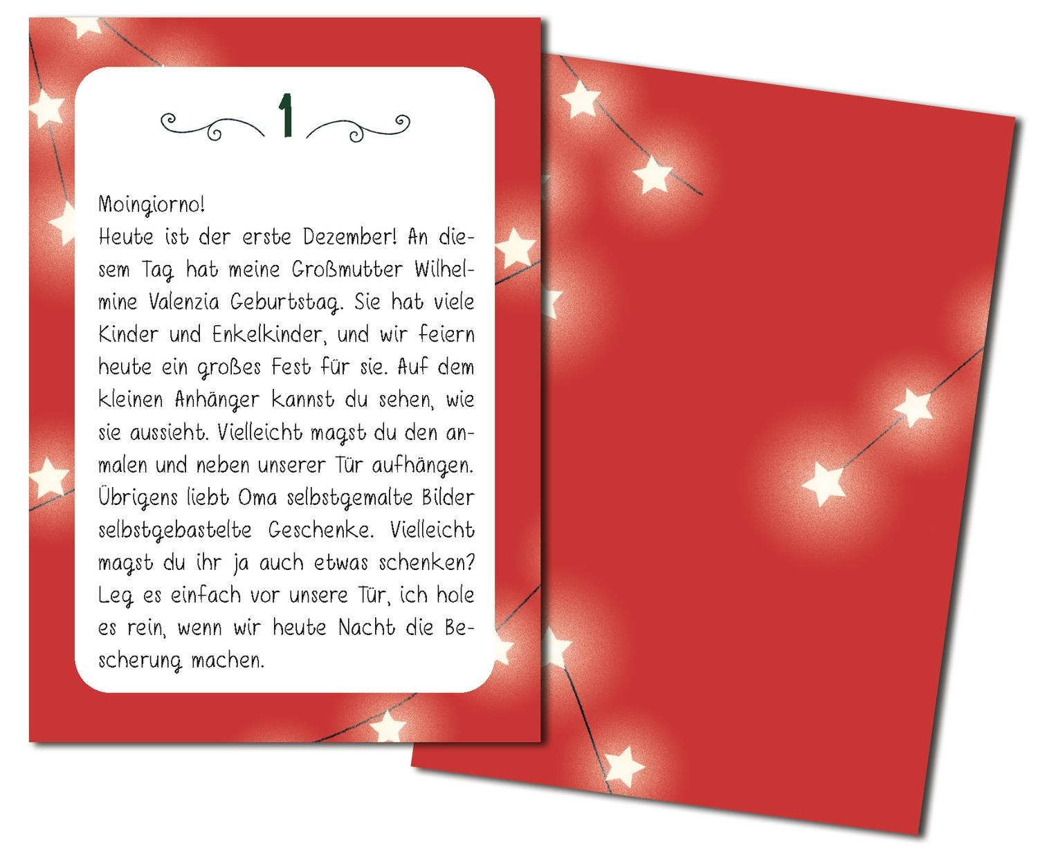Beispielinhalt (Bild) Wichteltür-Adventskalender. 101 Wichtel ziehen ein