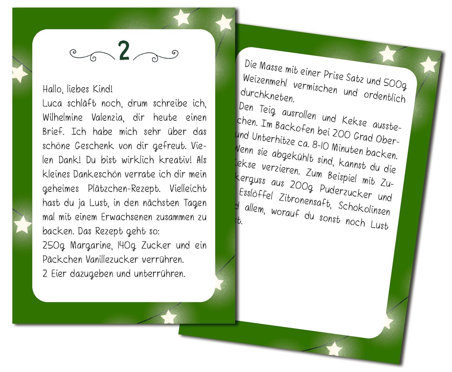 Beispielinhalt (Bild) Wichteltür-Adventskalender. 101 Wichtel ziehen ein