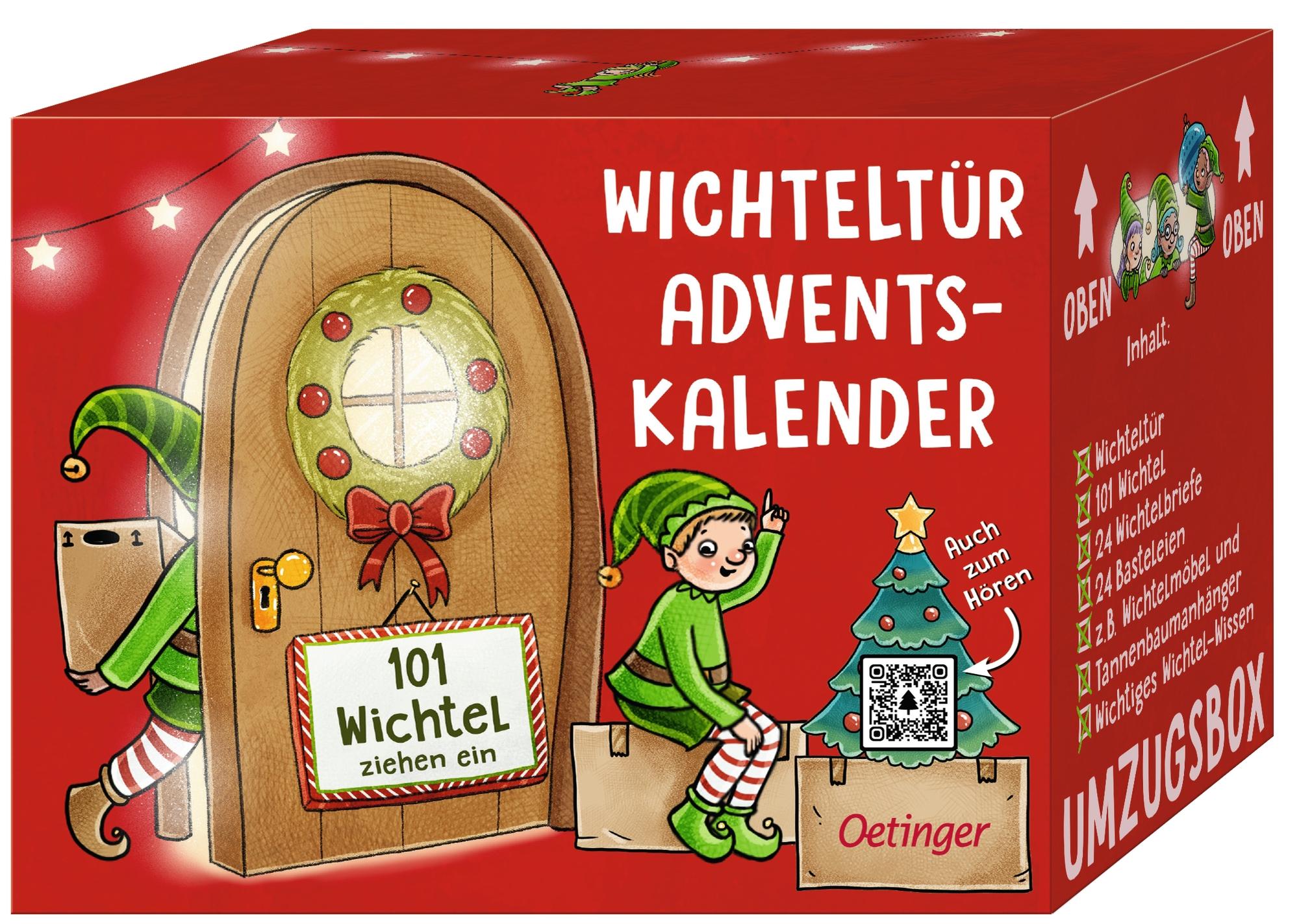 Vorderes Coverbild Wichteltür-Adventskalender. 101 Wichtel ziehen ein